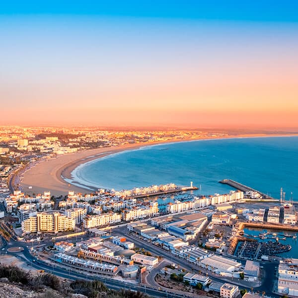 Netzabdeckung in Agadir und den Stränden